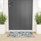 Spring Morels and Flowers Pattern Welcome Mat Gallery Image 3