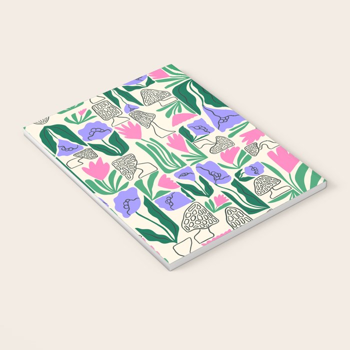 Spring Morels and Flowers Pattern Notebook Gallery Image 3