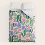 Spring Morels and Flowers Pattern Comforter Gallery Image 6