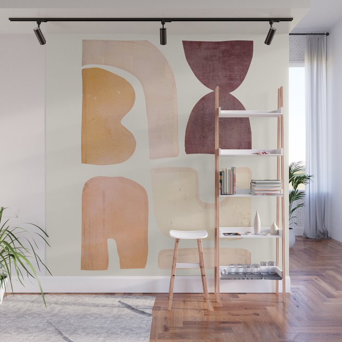 Minimal Shapes 5 Wall Mural Gallery Image 1
