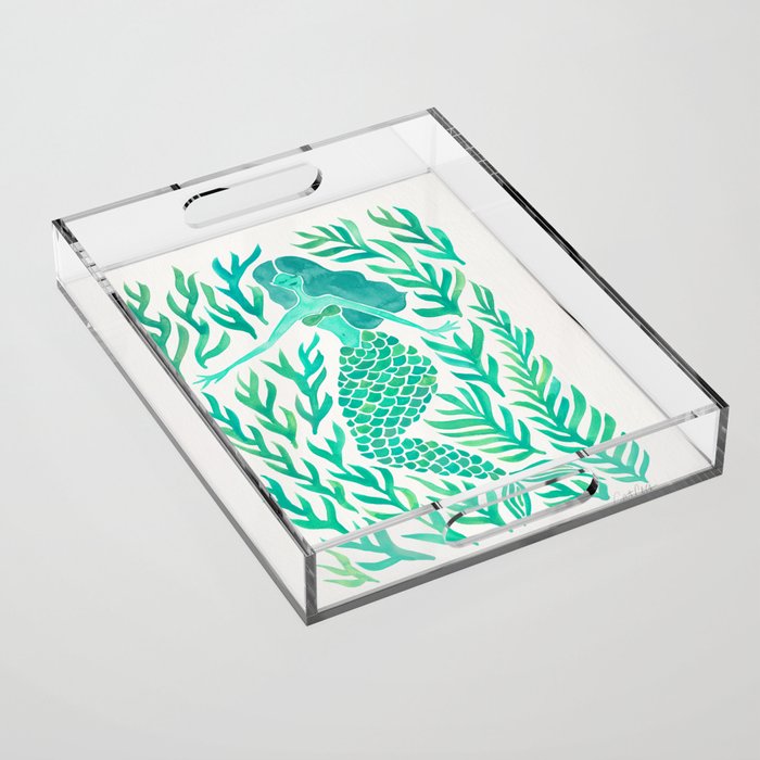 Kelp Forest Mermaid - Mint Palette Acrylic Tray Gallery Image 1