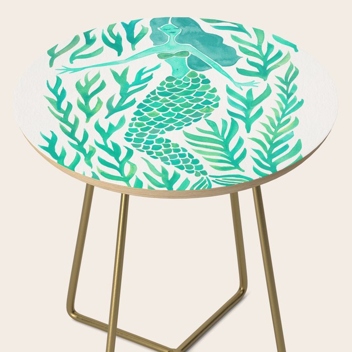 Kelp Forest Mermaid - Mint Palette Side Table Gallery Image 2