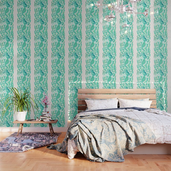 Kelp Forest Mermaid - Mint Palette Wallpaper Gallery Image 3