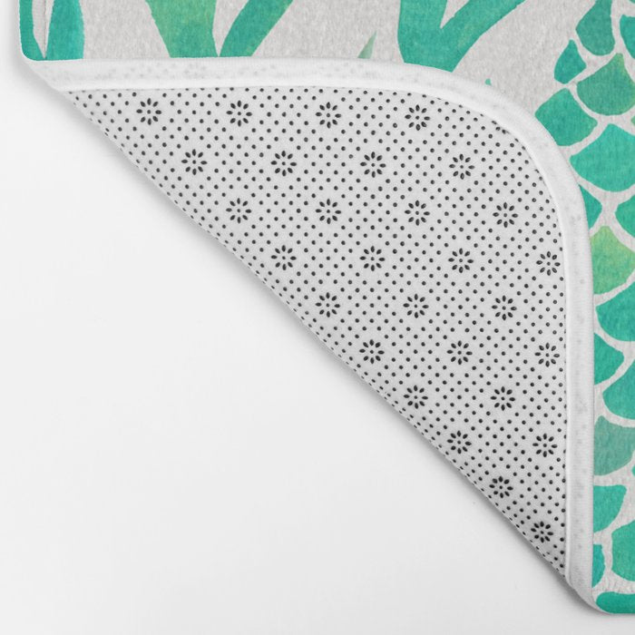Kelp Forest Mermaid - Mint Palette Bath Mat Gallery Image 2