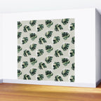 Cat and Plant Pattern 3 Wall Mural Gallery Image 2