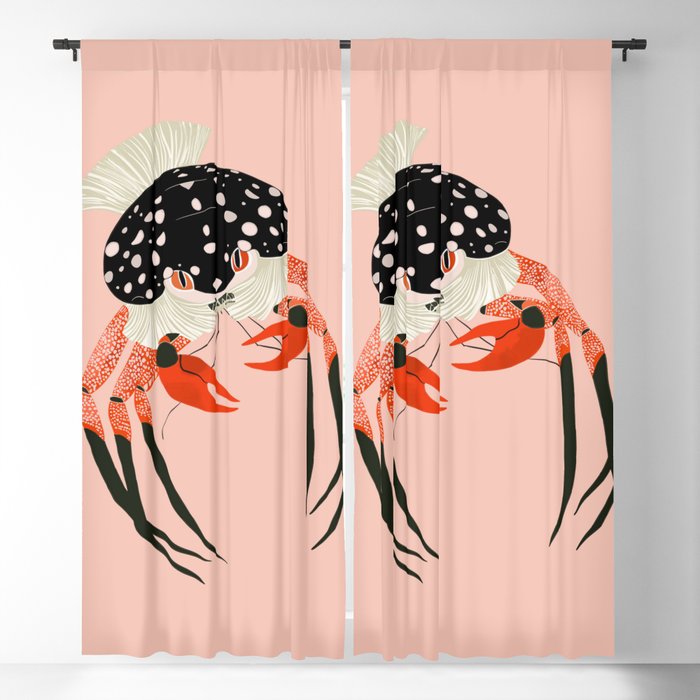 Vivid Crab Window Curtain Gallery Image 1
