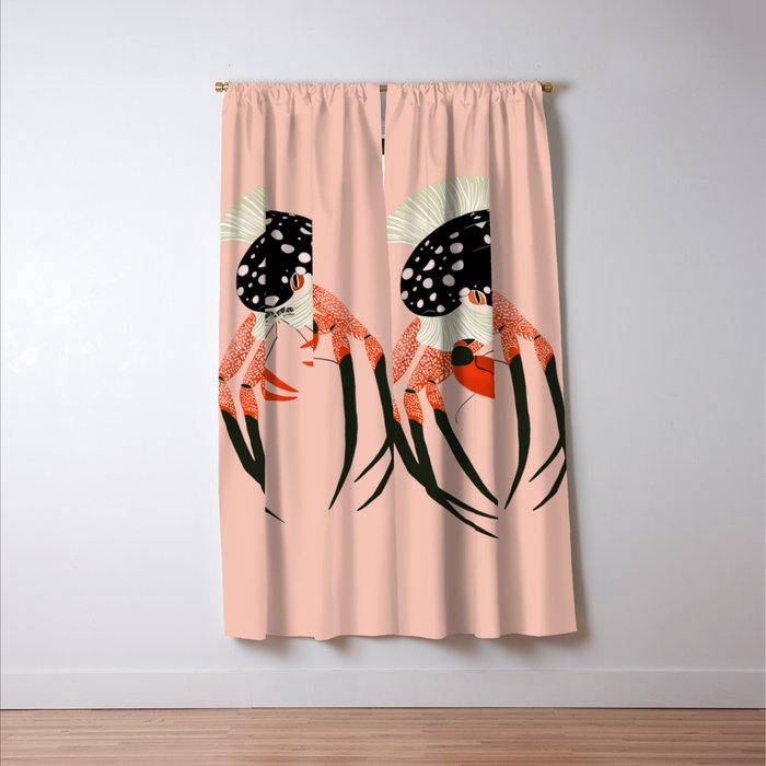 Vivid Crab Window Curtain Gallery Image 3
