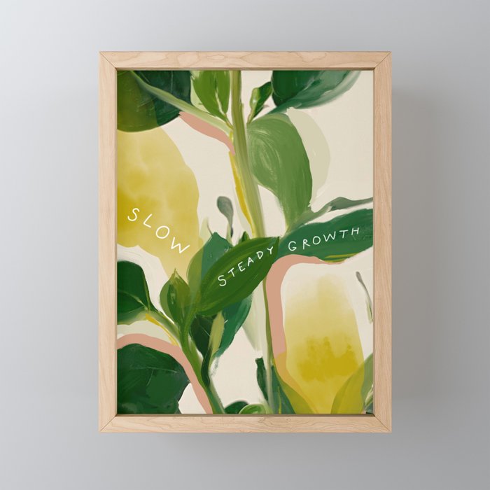 Slow Steady Growth Mini Art Print Gallery Image 1