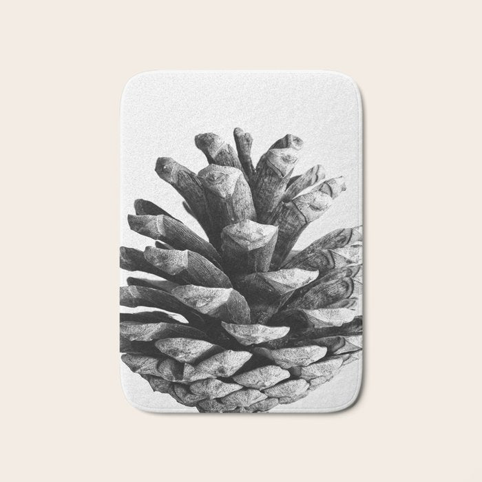 pinecone nature plants Bath Mat Gallery Image 1