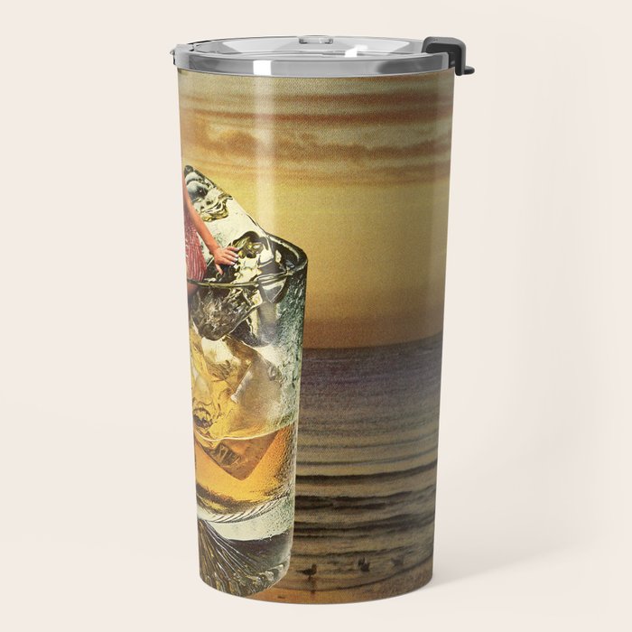 Roxanne on the rocks - Whiskey sunset Travel Mug Gallery Image 2