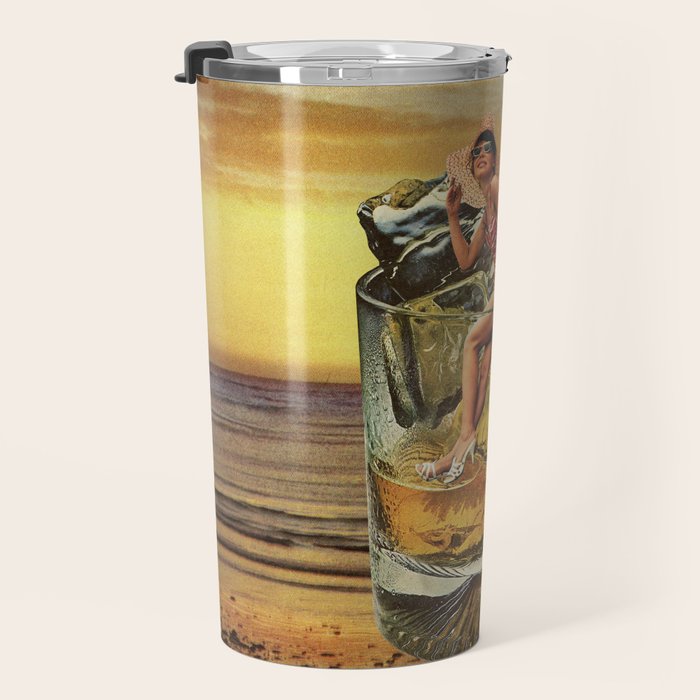 Roxanne on the rocks - Whiskey sunset Travel Mug Gallery Image 3
