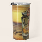 Roxanne on the rocks - Whiskey sunset Travel Mug Gallery Image 3