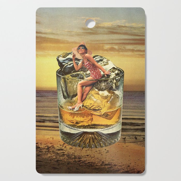 Roxanne on the rocks - Whiskey sunset Cutting Board Gallery Image 1