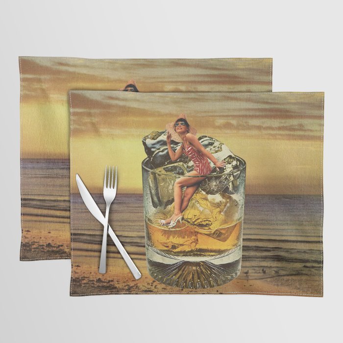 Roxanne on the rocks - Whiskey sunset Placemat Gallery Image 1