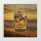 Roxanne on the rocks - Whiskey sunset Wood Wall Art Gallery Image 1