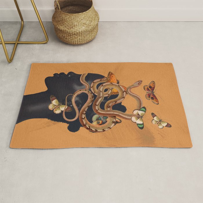 Snake and Butterflies Rug Gallery Image 1