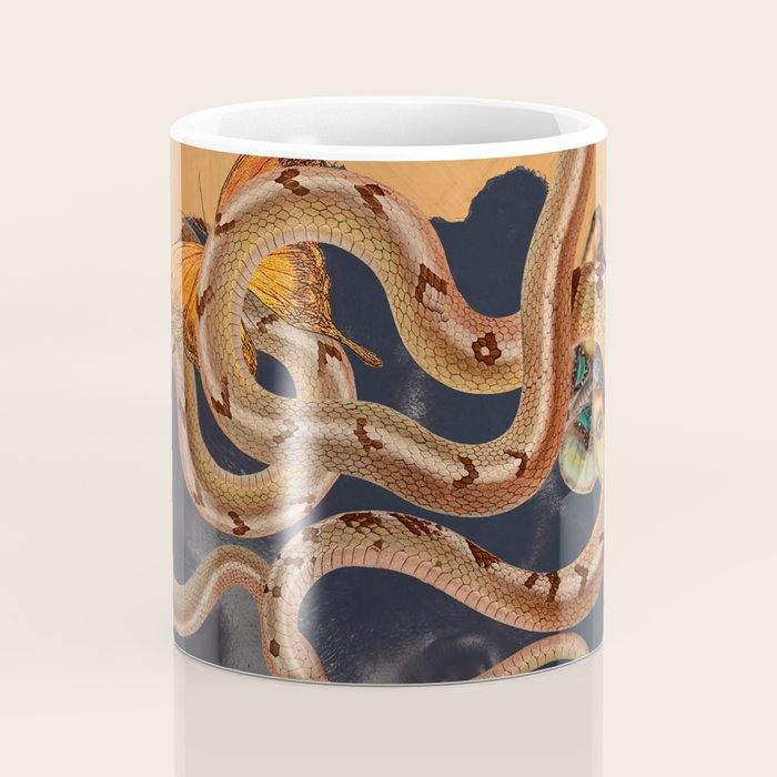 Snake and Butterflies Coffee Mug Gallery Image 4