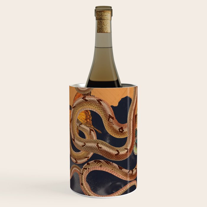 Snake and Butterflies Wine Chiller Gallery Image 1