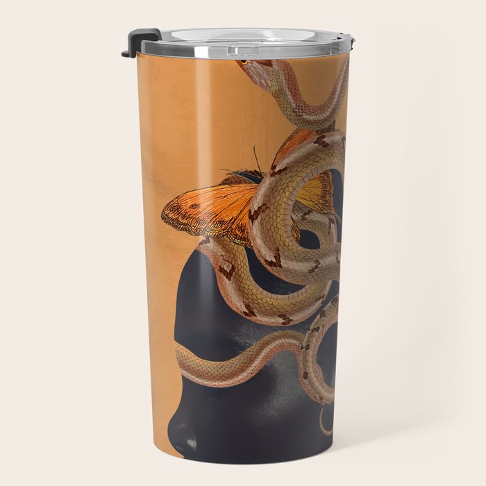 Snake and Butterflies Travel Mug Gallery Image 3