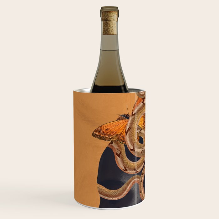 Snake and Butterflies Wine Chiller Gallery Image 2