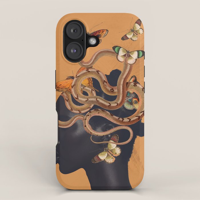 Snake and Butterflies iPhone Case Gallery Image 1