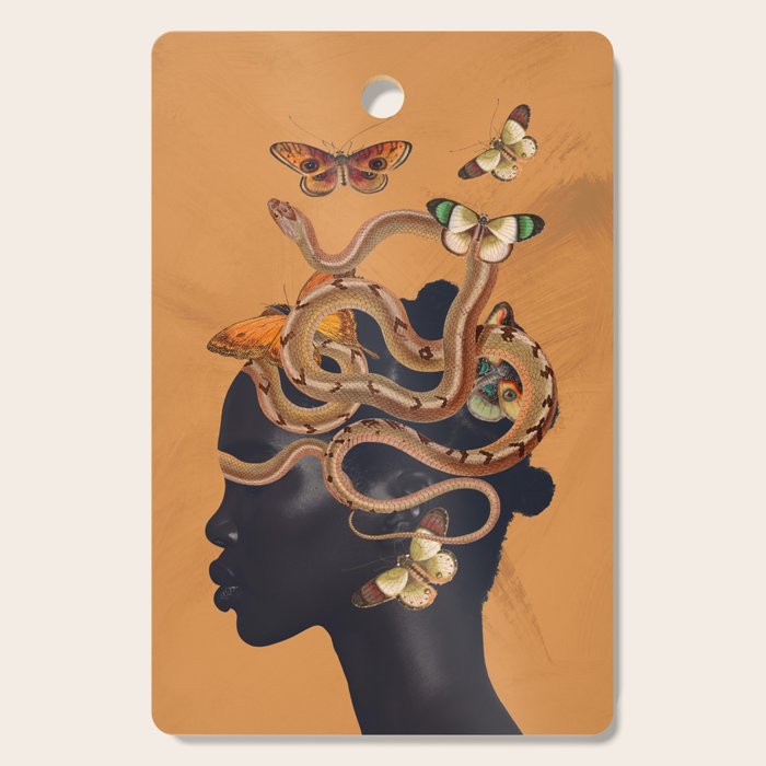 Snake and Butterflies Cutting Board Gallery Image 1