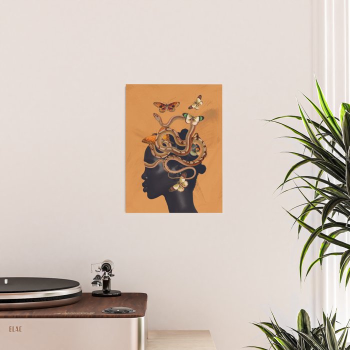 Snake and Butterflies Poster Gallery Image 2