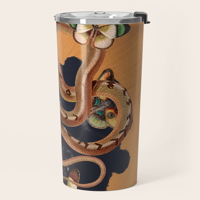 Snake and Butterflies Travel Mug Gallery Image 2