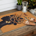 Snake and Butterflies Outdoor Rug Gallery Image 2