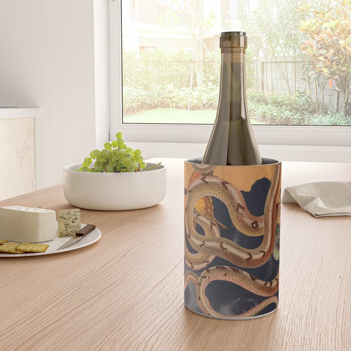 Snake and Butterflies Wine Chiller Gallery Image 4