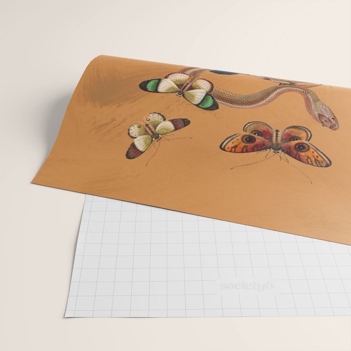 Snake and Butterflies Wrapping Paper Gallery Image 2