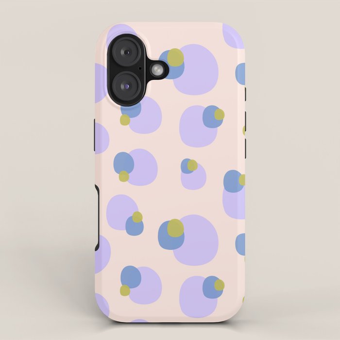 Abstract Lilac Dots iPhone Case Gallery Image 1