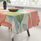 Exotic Tropical Flower Pattern Tablecloth Gallery Image 3