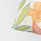Exotic Tropical Flower Pattern Pillow Sham Gallery Image 4