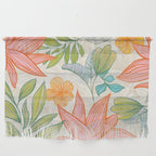 Exotic Tropical Flower Pattern Wall Hanging Gallery Image 1