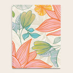 Exotic Tropical Flower Pattern Notebook Gallery Image 4