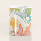 Exotic Tropical Flower Pattern Coffee Mug Gallery Image 4