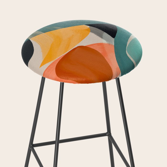 Modern Abstract Art 146 Stool Gallery Image 2