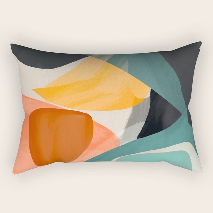 Modern Abstract Art 146 Rectangular Pillow Gallery Image 2
