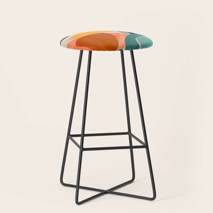Modern Abstract Art 146 Stool Gallery Image 1