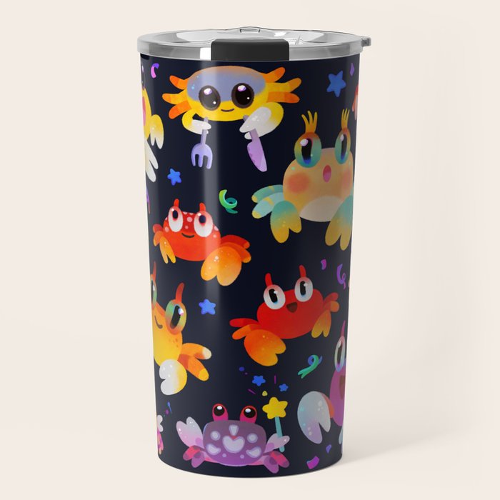 Party crab Travel Mug Gallery Image 1