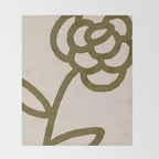 flowers feelings âÂ flower only Throw Blanket Gallery Image 2