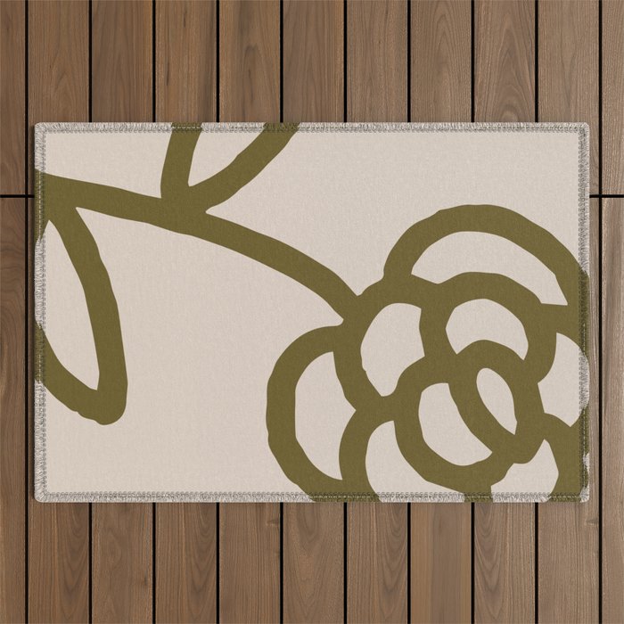flowers feelings âÂ flower only Outdoor Rug Gallery Image 1