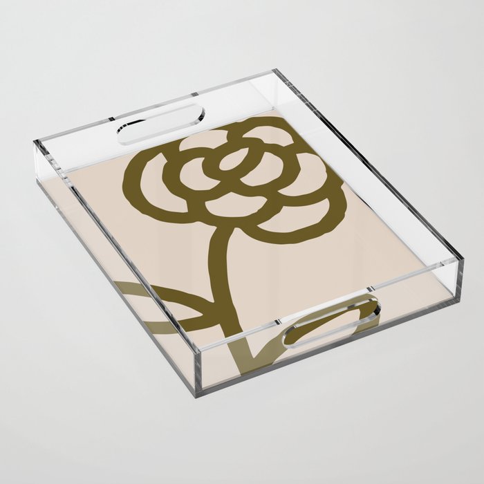 flowers feelings âÂ flower only Acrylic Tray Gallery Image 1