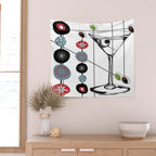 Mid-Century Modern Art Atomic Cocktail 3.0 Wall Tapestry Gallery Image 2