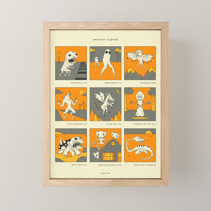 AMERICAN CRYPTIDS (page two) Mini Art Print Gallery Image 1