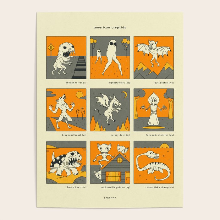AMERICAN CRYPTIDS (page two) Poster Gallery Image 1