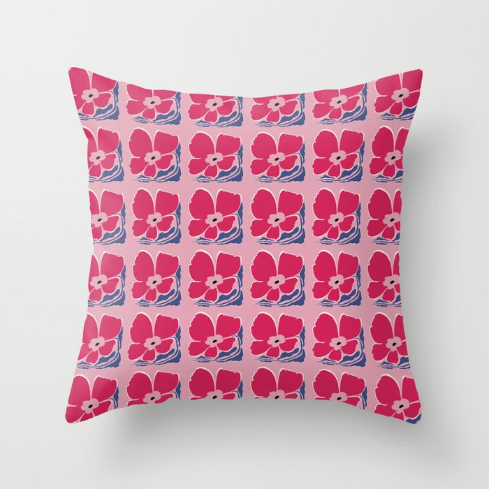 Big Blooming II Throw Pillow Gallery Image 1