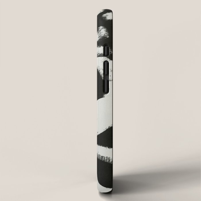 Black & White Abstract Collage #1 iPhone Case Gallery Image 2