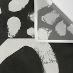 Black & White Abstract Collage #1 Wall Tapestry Gallery Image 3